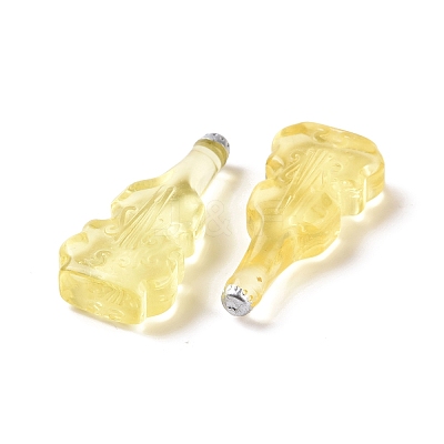 Violin Shape Dummy Wine Bottle Resin Cabochon RESI-E025-01D-1