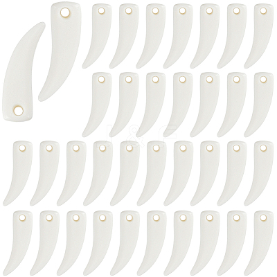 60Pcs Opaque Acrylic Pendants OACR-SP0002-35-1