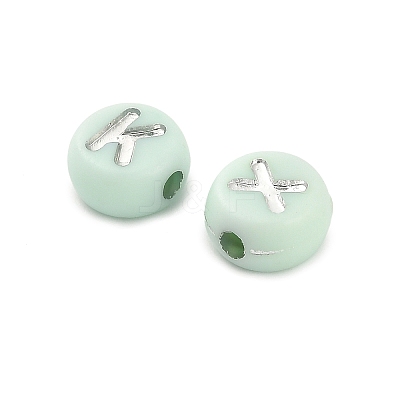 Opaque Acrylic Beads OACR-H046-02B-1