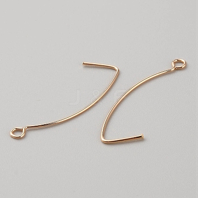 Brass Earring Hooks KK-WH0044-141D-G-1