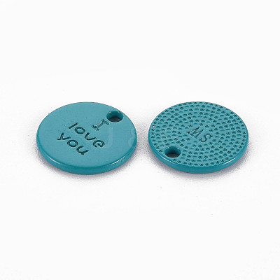 Spray Painted Alloy Charms for Valentine's Day LS-PALLOY-Q433-027A-RS-1
