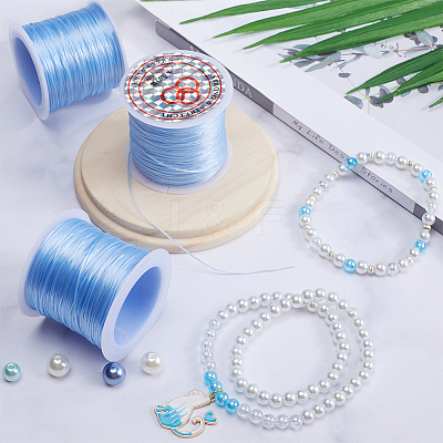 4 Rolls Flat Elastic Crystal String EW-SC0001-05A-1