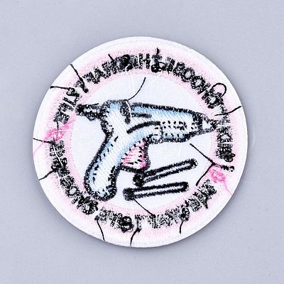 Computerized Embroidery Cloth Iron on/Sew on Patches DIY-M006-04-1