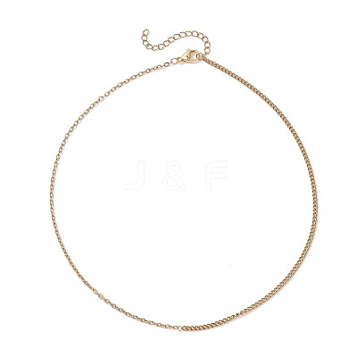 2MM 304 Stainless Steel Cable Chain Curb Chain Necklaces for Women NJEW-JN05561-1