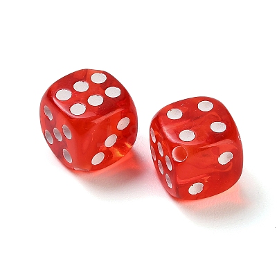 Spray Printed Transparent Acrylic Beads AC-CBA40CF-01F-1