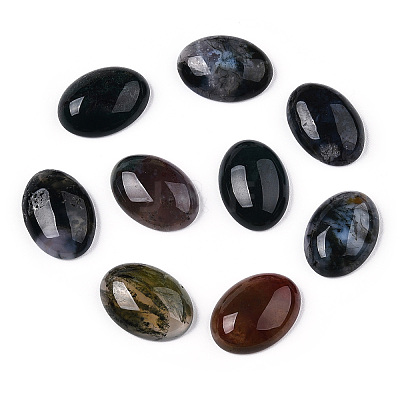 Natural Agate Cabochons G-R415-13x18-08-1