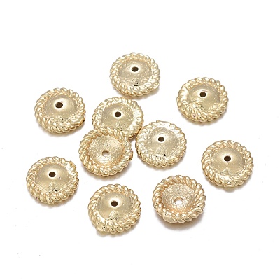Brass Bead Caps X-KK-K244-04G-1