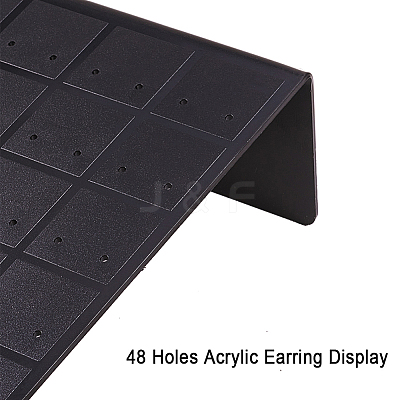 48 Holes Acrylic Earring Display LS-EDIS-WH0003-01-1