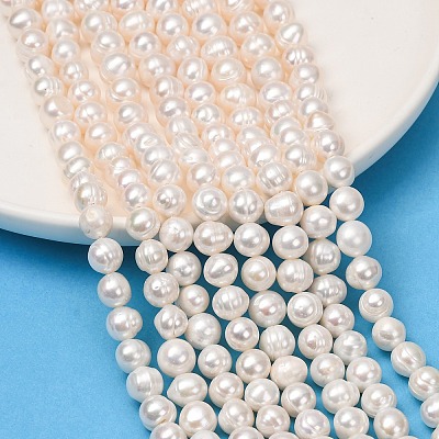 Natural Cultured Freshwater Pearl Beads Strands PA-CBABE82-06B-1