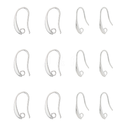 40Pcs Brass Earring Hooks KK-FH0007-64P-1
