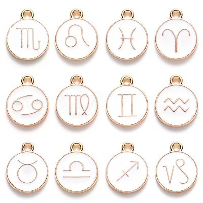 Alloy Enamel Pendants ENAM-S124-01A-04-1