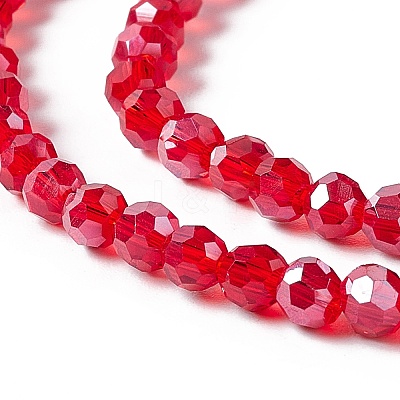 Electroplate Glass Bead Strands LS-EGLA-R015-4mm-20-1