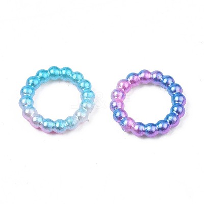 Spray Paint ABS Plastic Cabochons KY-S169-01B-1