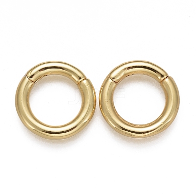 Brass Twister Clasps KK-F821-01A-G-1