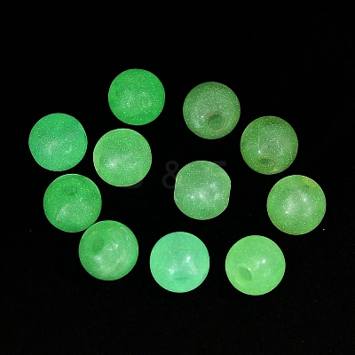 Plating Opaque Acrylic Beads MACR-K361-08-1