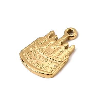 Birthday 304 Stainless Steel Pendants SA-CBA9B1E-09G-1