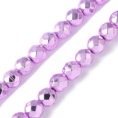 Electroplated Synthetic Non-magnetic Hematite Beads Strands G-B132-B01-01I-1