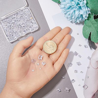6 Style Cubic Zirconia Cabochons ZIRC-HY0001-01-1