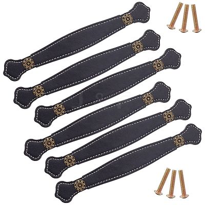 PU Leather Drawer Handles FIND-WH0052-55A-1