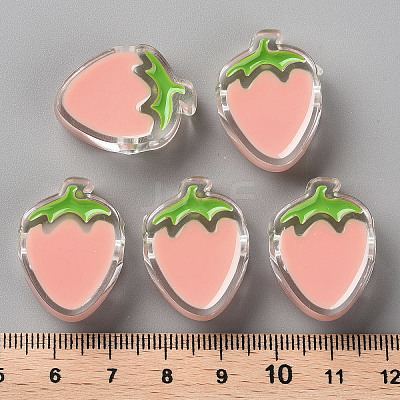 Transparent Enamel Acrylic Beads X1-TACR-S155-003C-1