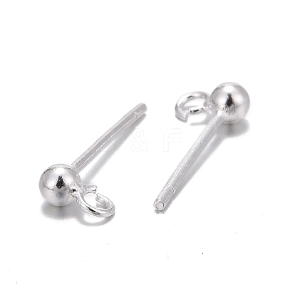 925 Sterling Silver Ear Stud Findings STER-K167-042A-S-1