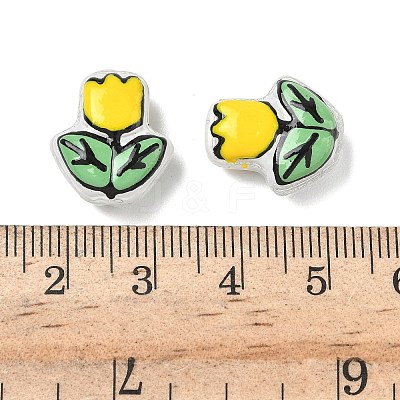 Transparent Glass Enamel Beads LAMP-C023-01C-1