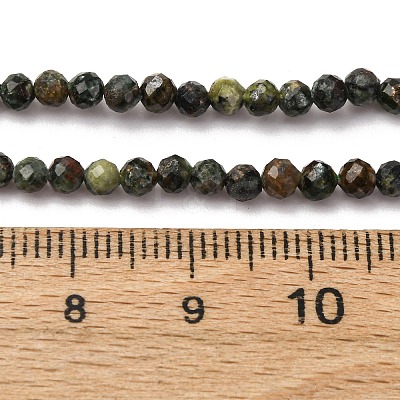 Natural Seraphinite Beads Strands G-RM2025-A42-3mm-1