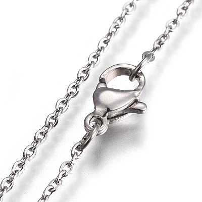 Non-Tarnish 304 Stainless Steel Pendant Necklaces NJEW-O109-01P-1