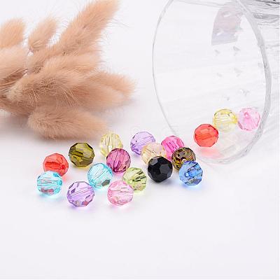 Mixed Transparent Acrylic Beads X-PL505Y-1