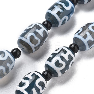 Tibetan Style dZi Beads Strands G-NH0037-C07-02-1