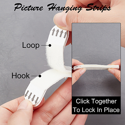 18 Sets 3 Style Picture Hanging Strips DIY-GA0002-60-1