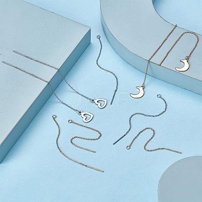 20 Pairs 2 Colors 304 Stainless Steel Earring Findings STAS-SC0004-17-1