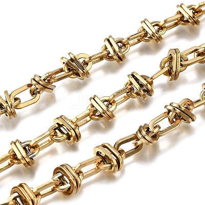 Ion Plating(IP) 304 Stainless Steel knot Link Chains CHS-S012-12G-1