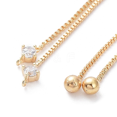 Rack Plating Brass Box Chain Link Bracelet Making KK-A183-01G-1