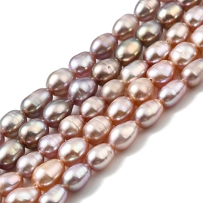 Natural Cultured Freshwater Pearl Beads Strands PEAR-I007-01P-04B-1