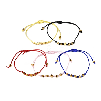 5Pcs Nylon Thread Bracelets BJEW-FS00020-1