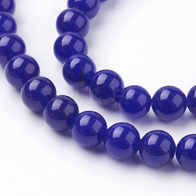Natural White Jade Beads Strands G-D453-6mm-1
