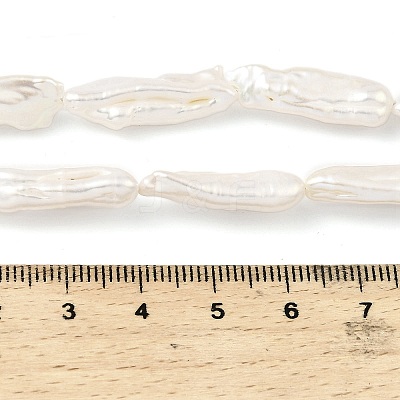 Natural Baroque Keshi Pearl Beads Strands PEAR-B004-04A-01A-1
