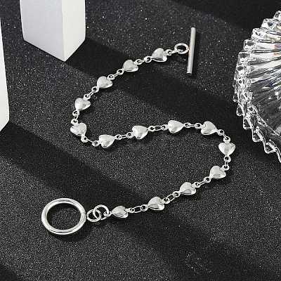 Tarnish Resistant 304 Stainless Steel Link Chain Bracelets BJEW-P237-30P-1