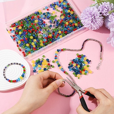 1050Pcs 10 Styles Glass Beads GLAA-YW0004-19B-1