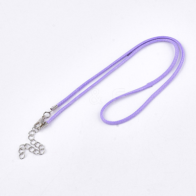 Waxed Cord Necklace Making NCOR-T001-43-1