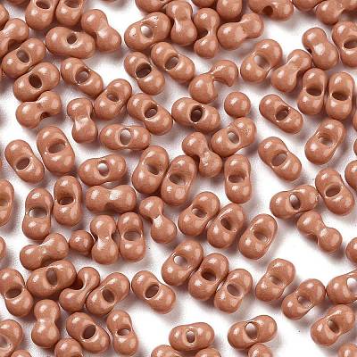 Baking Paint Glass Seed Beads SEED-A033-04B-1