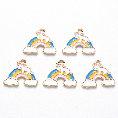 Alloy Enamel Pendants ENAM-S121-130-1