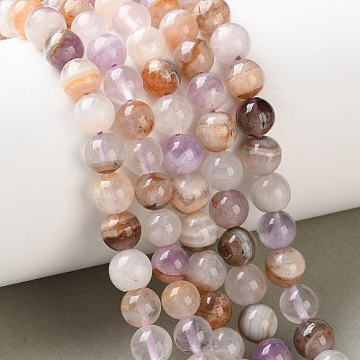 Natural Amethyst Lace Agate Beads Strands GG-CBABD99-04-6mm-1