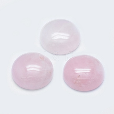 Natural Rose Quartz Cabochons X-G-G760-B02-16-1