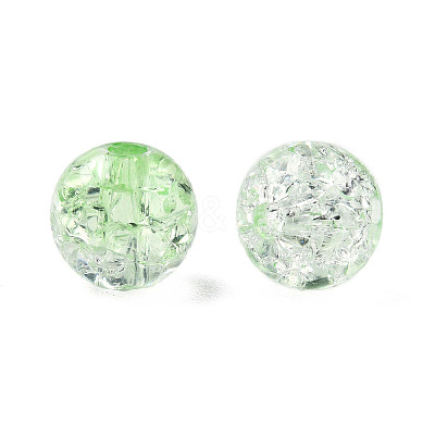 Transparent Crackle Acrylic Beads LS-CACR-N002-25B-1