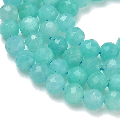 Natural Amazonite Beads Strands G-B168-A13-5mm-1
