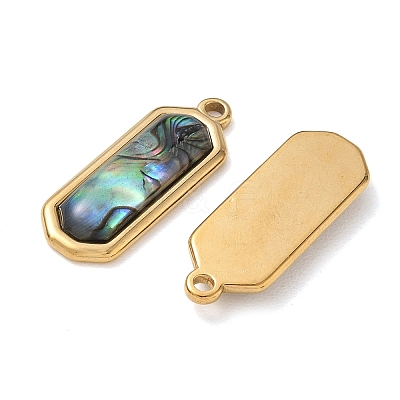 Natural Paua Shell Pendants SH-CBA11D7-32B-G-1