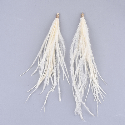 Ostrich Feather Tassel Big Pendant Decorations FIND-S302-08F-1