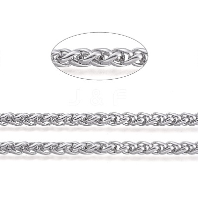 Tarnish Resistant 304 Stainless Steel Wheat Chains CHS-M001-01P-1